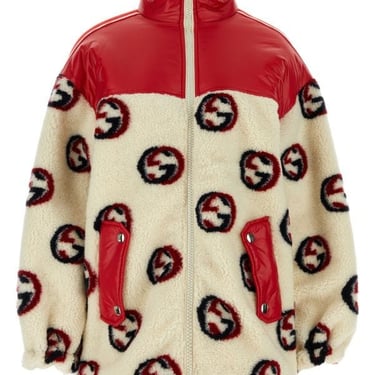 Gucci Woman Multicolor Teddy Padded Jacket