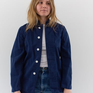 Vintage True Blue Corozo Overshirt | Navy Overdye Shirt Jacket | XS 