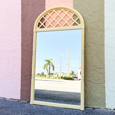 Thomasville Lattice Faux Bamboo Mirror