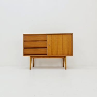 German Mid century Walnut wood chest of drawe, sideboard by FLB Möbel Fabrik , 1950s 