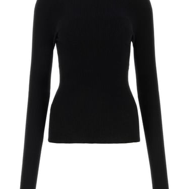 Balenciaga Woman Black Cotton Top