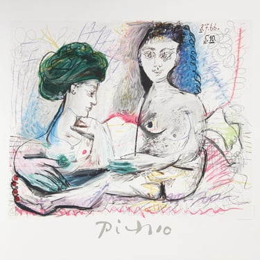 Deux Femmes Nues by Pablo Picasso, Marina Picasso Estate Lithograph Poster 