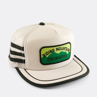 Vintage Riding Mountain Excavating Mesh Snapback Hat