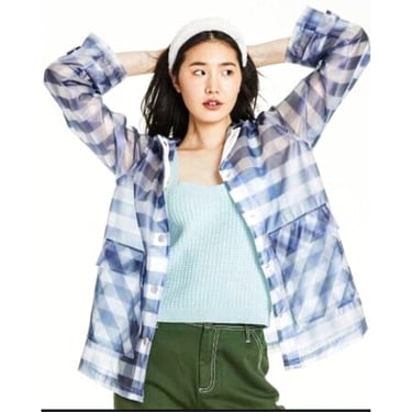 Sandy Liang Gingham Plaid Jacket (Size: XS)