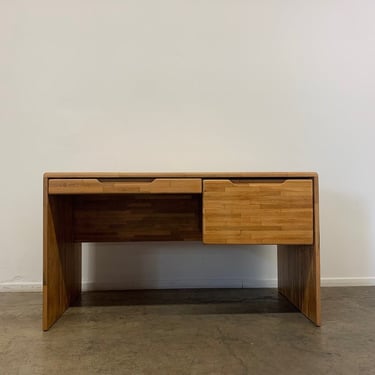 Lou Hodges style Oak Parquet Desk 