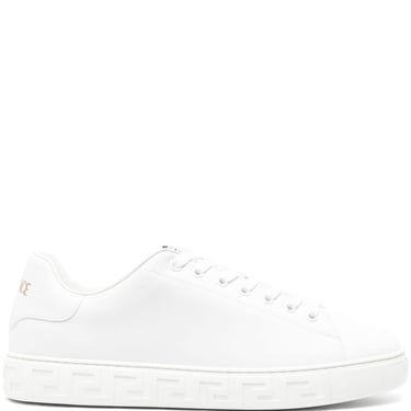 Versace Men Greca Leather Sneakers