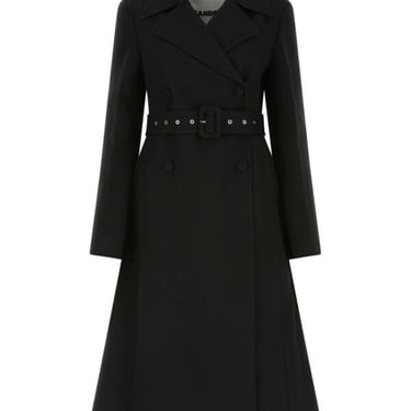 Jil Sander Women Black Nylon Blend Coat