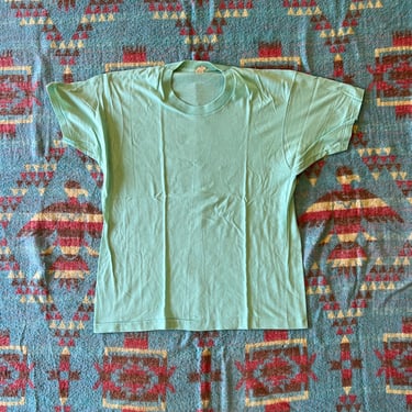 Vintage 1980s Teal Screen Stars Blank T Shirt 