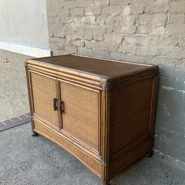 MCM Rattan Bar Cabinet