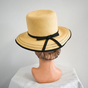 1960s Betmar Straw Sun Hat 