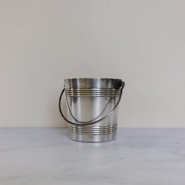vintage french silverplate ice bucket
