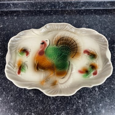 Vintage Turkey Platter by Lane & Co, Van Nuys California Pottery, 1959 Thanksgiving Turkey Platter, Holiday Platter, T-40 California Pottery 