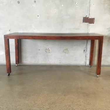 Mid Century Modern Rosewood Console w/ Two Drawers