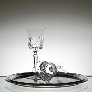 Vintage Fine Crystal Set of 2,  Wedgwood, Wine Crystal Glassware VTG, Holiday Party Anniversary Brunch Vintage Glassware 