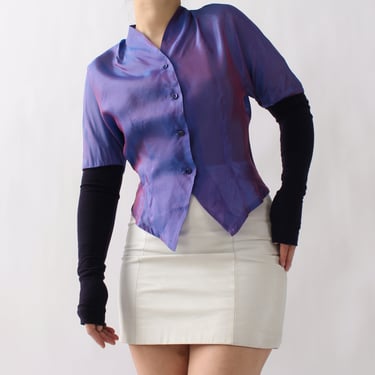 Vintage Iridescent Wool/Silk Blend Top