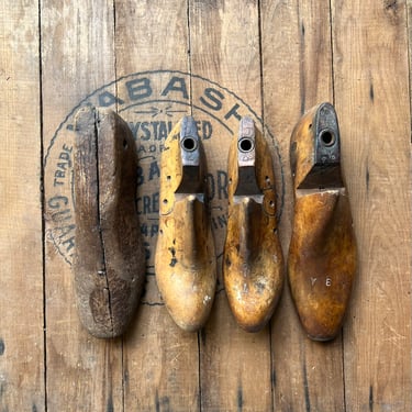 Antique Lot of Wood Shoe Forms 