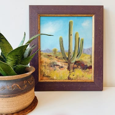 Original Oil Painting  “Saguaro, Dude of the Desert”