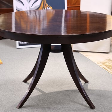 50" Round Espresso Finish Dining Table