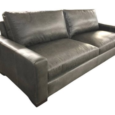 Gray Leather Sofa