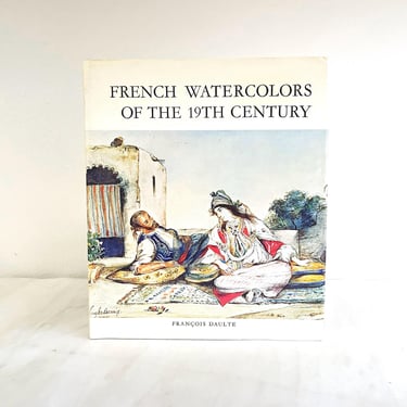 French Watercolors of the 19th Century Vintage Art Book Coffee Table Book Large Watercolor French Artists Van Gogh Degas Manet Rousseau Hugo 