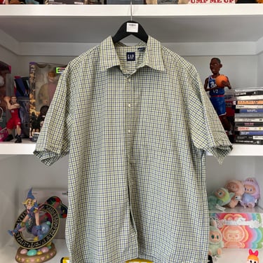 Og Gap Light Green S/S Button Up size XL