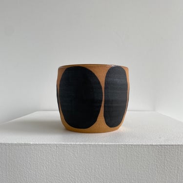 abstract shape ceramic bowl / handmade stoneware vessel 