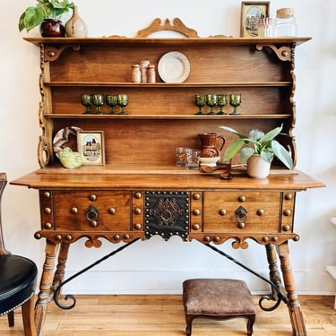 Spanish style Buffet + Hutch