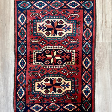 Vintage Hand Knotted Rug