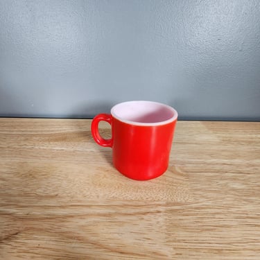 Vintage Hazel Atlas Red Coffee Mug 