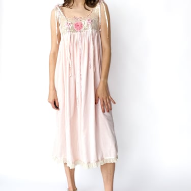 Blush Pink Babydoll Ribbon Dress, sz. S