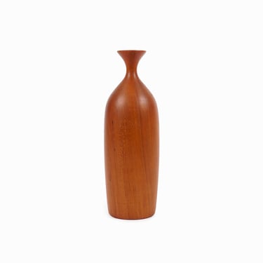 1979 George Biersdorf Wooden Vase Hardwood Hand Turned 