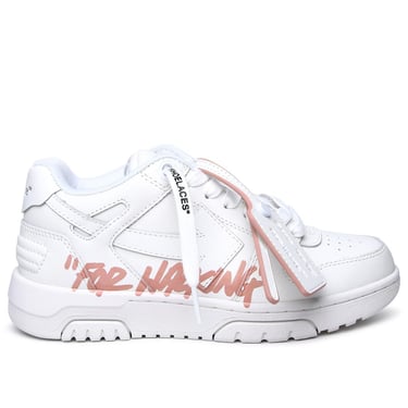 Off-White White Leather Sneakers Woman