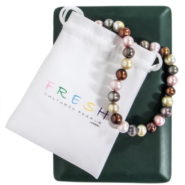 Honora - Brown, Ivory, Grey Fresh Water Peal Necklace