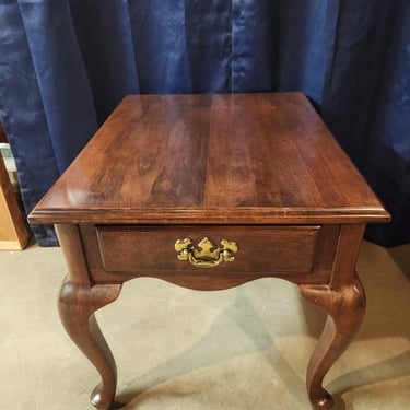 Vintage Side Table with Drawer 21" x 21" x 26"