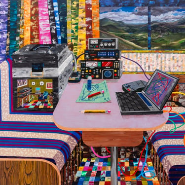 Jeremy Couillard "Control Room" Oil on Canvas