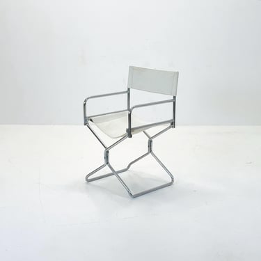 Mid century folding director chair by Lafuma 1970s 