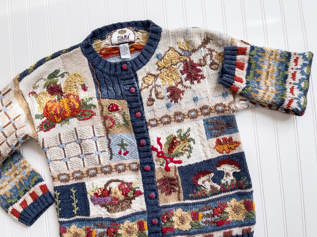 アウター 90s Vintage Flower Ecuador Knit Kids $_57.JPG?set_id=880000500F