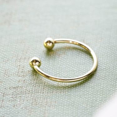 14k Open Barbell Ring