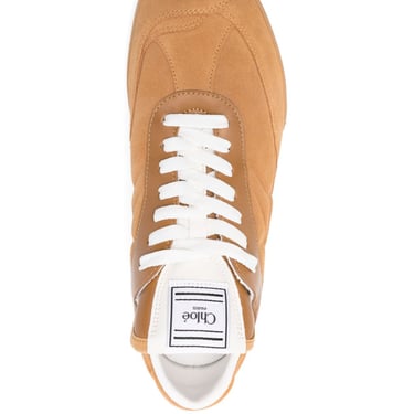 Chloé Women Chloè Kick Suede Leather Sneakers