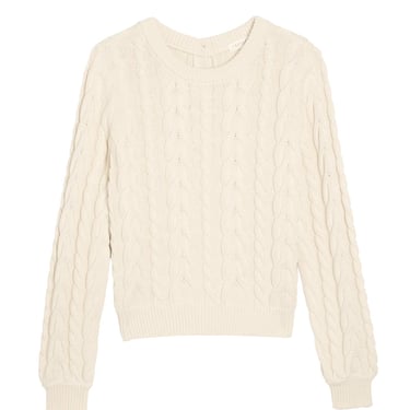 Hilda Cotton Sweater - Off-White