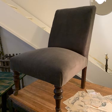 Antique French Slipper Chair Napoleon III 