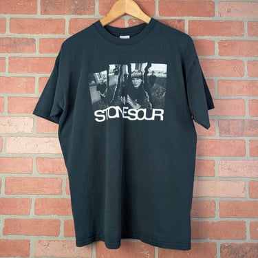 Vintage Y2k 00s Double Sided Stone Sour ORIGINAL Band Tour Tee - Large 
