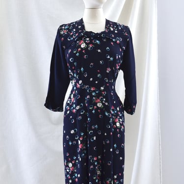 Vintage 1940's Novelty Print Dress