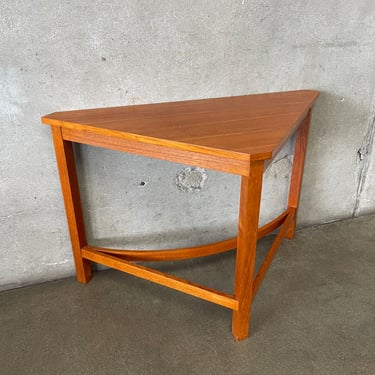 Danish Modern Teak Triangular Table