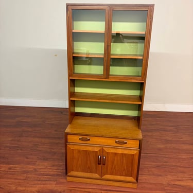 G-Plan Sierra Teak 2-Pc Display Cabinet