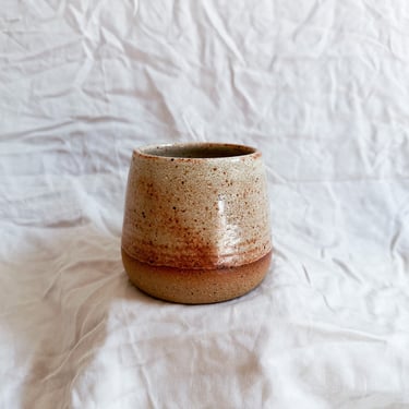 Edna Cup in Golden Wheat // handmade ceramic tumbler 
