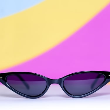 Vamp Black Cat Eye Sunglasses Vintage Inspired 