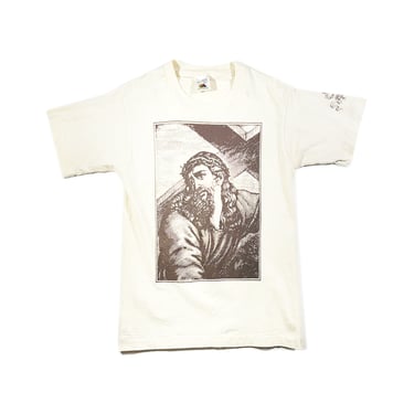 Vintage Jesus T-Shirt Rare Late 80's 90's Single Stitch