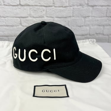 Gucci "Loved" Baseball Hat, Size 58 Adjustable, Black