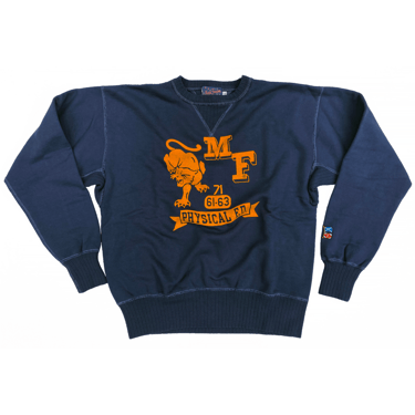The Medalist Sweatshirt - Prussian Blue &quot;Panther&quot; Flock Print (Coming soon)